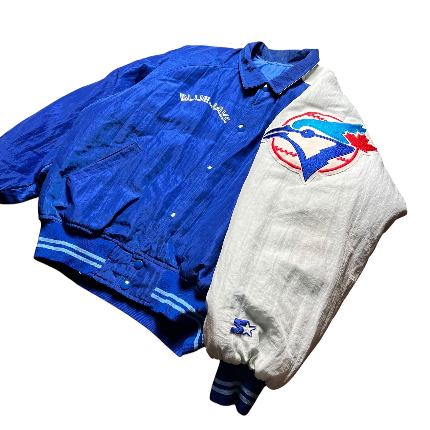 Starter Toronto Blue Jays Padded Button-up Jacket - M