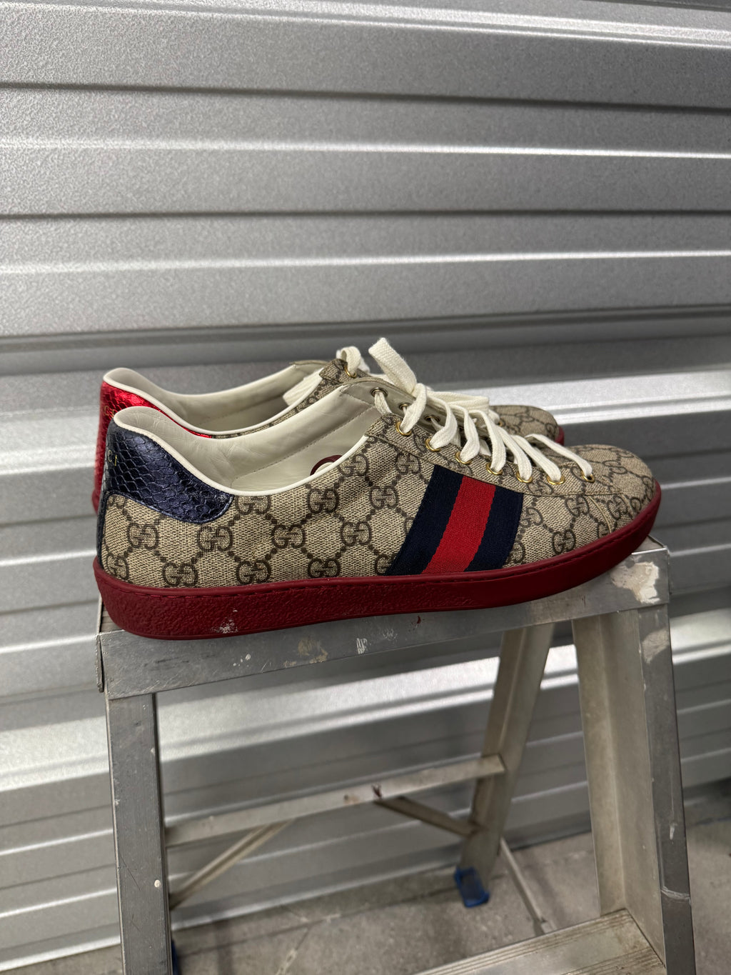 Gucci Ace GG Supreme Monogram Sneaker - 11.5
