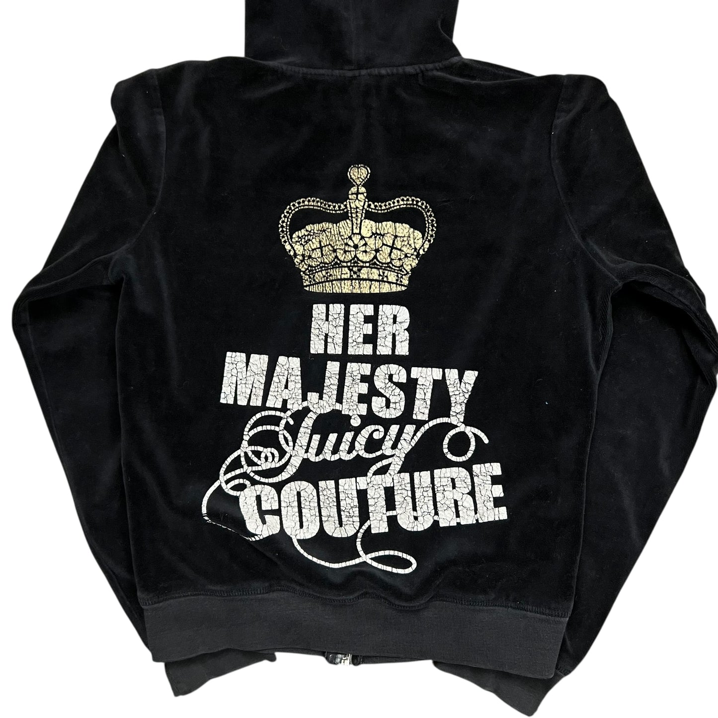 Juicy Couture Her Majesty Full-Zip Hoodie - XS