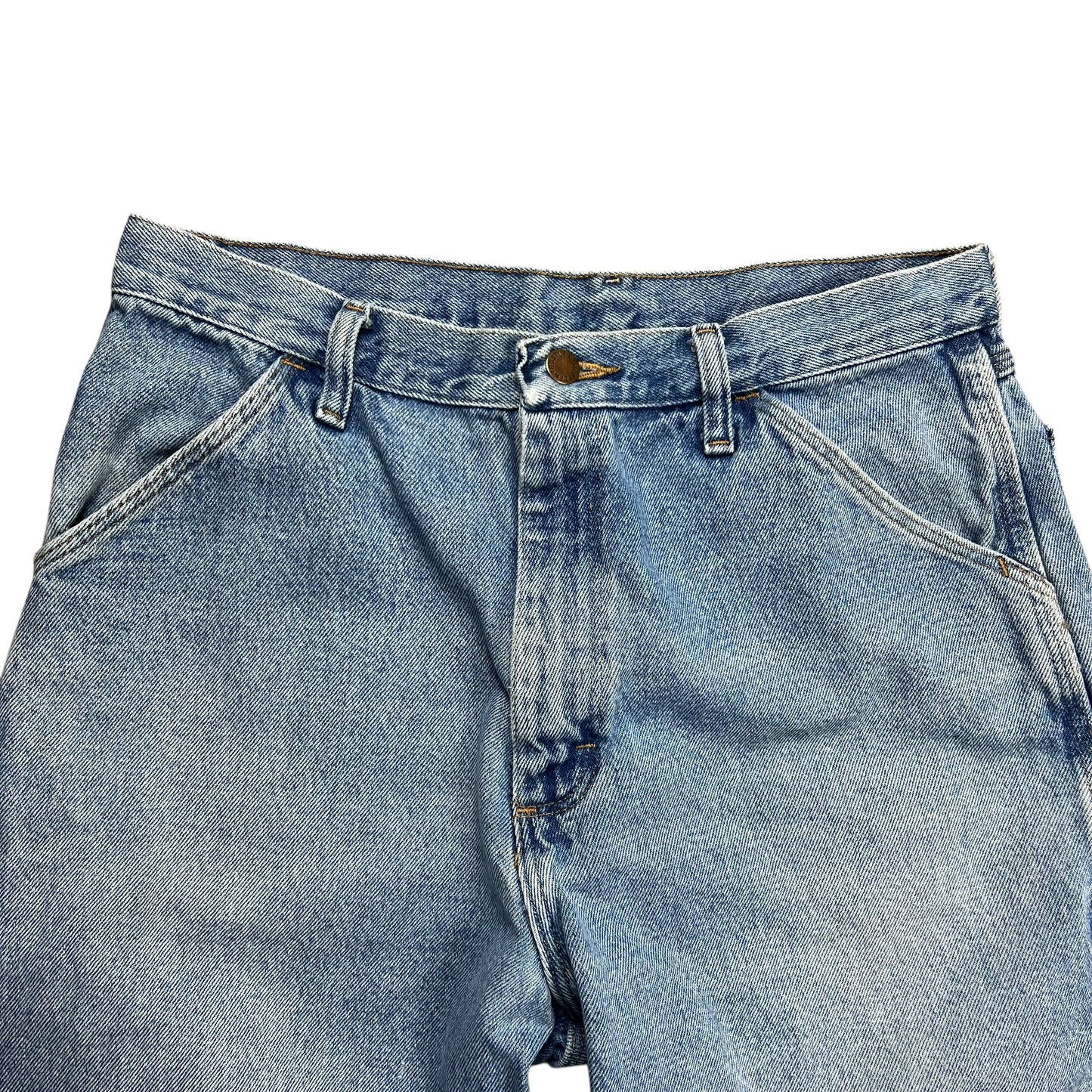 Rustler Faded Light Wash Carpenter Jean Shorts - 32"