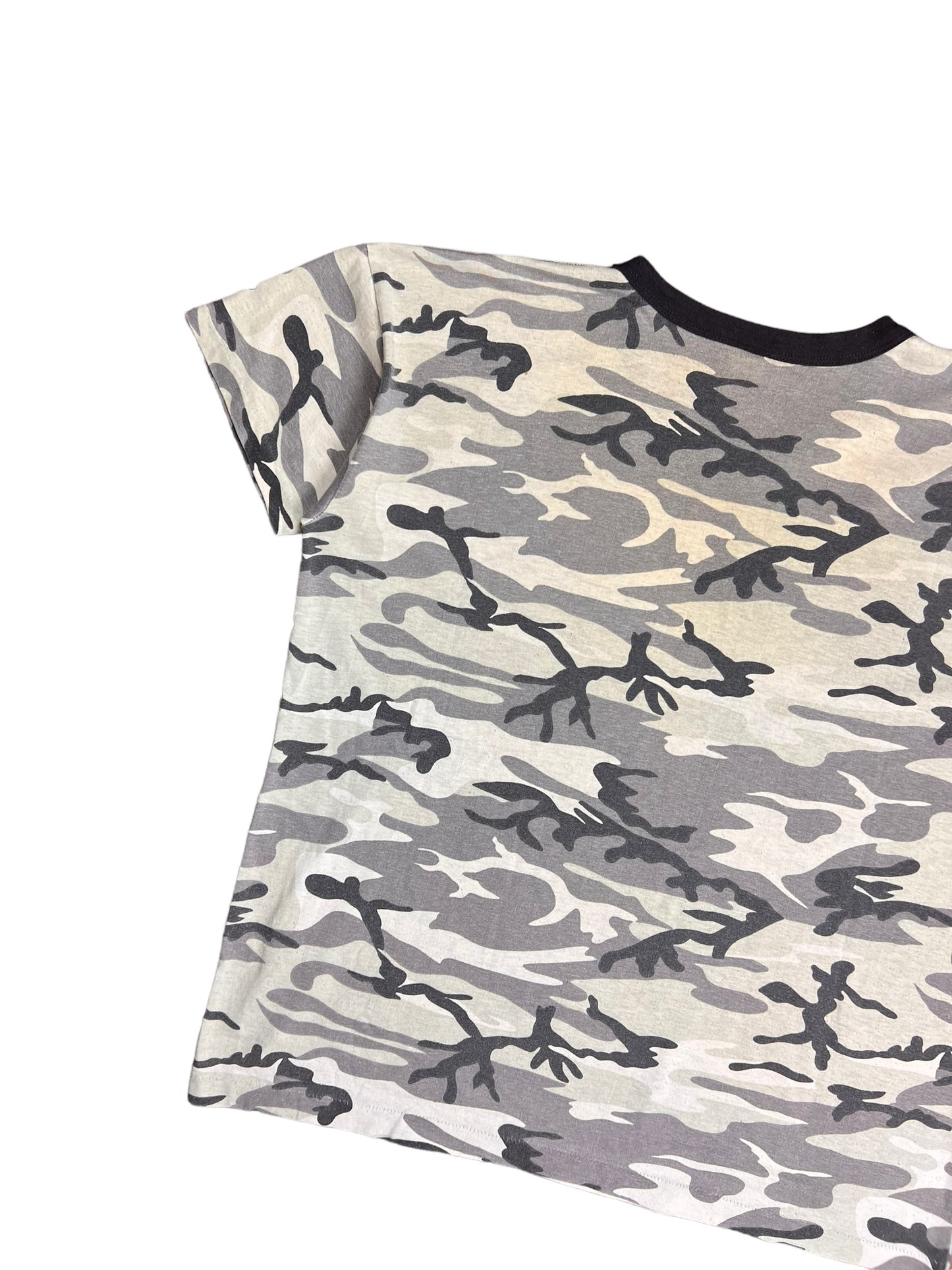 Black & White Army Camo T-shirt - L