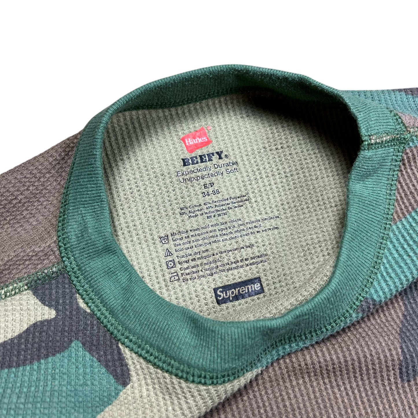 Supreme Woodland Camo Hanes Thermal/Undershirt - S