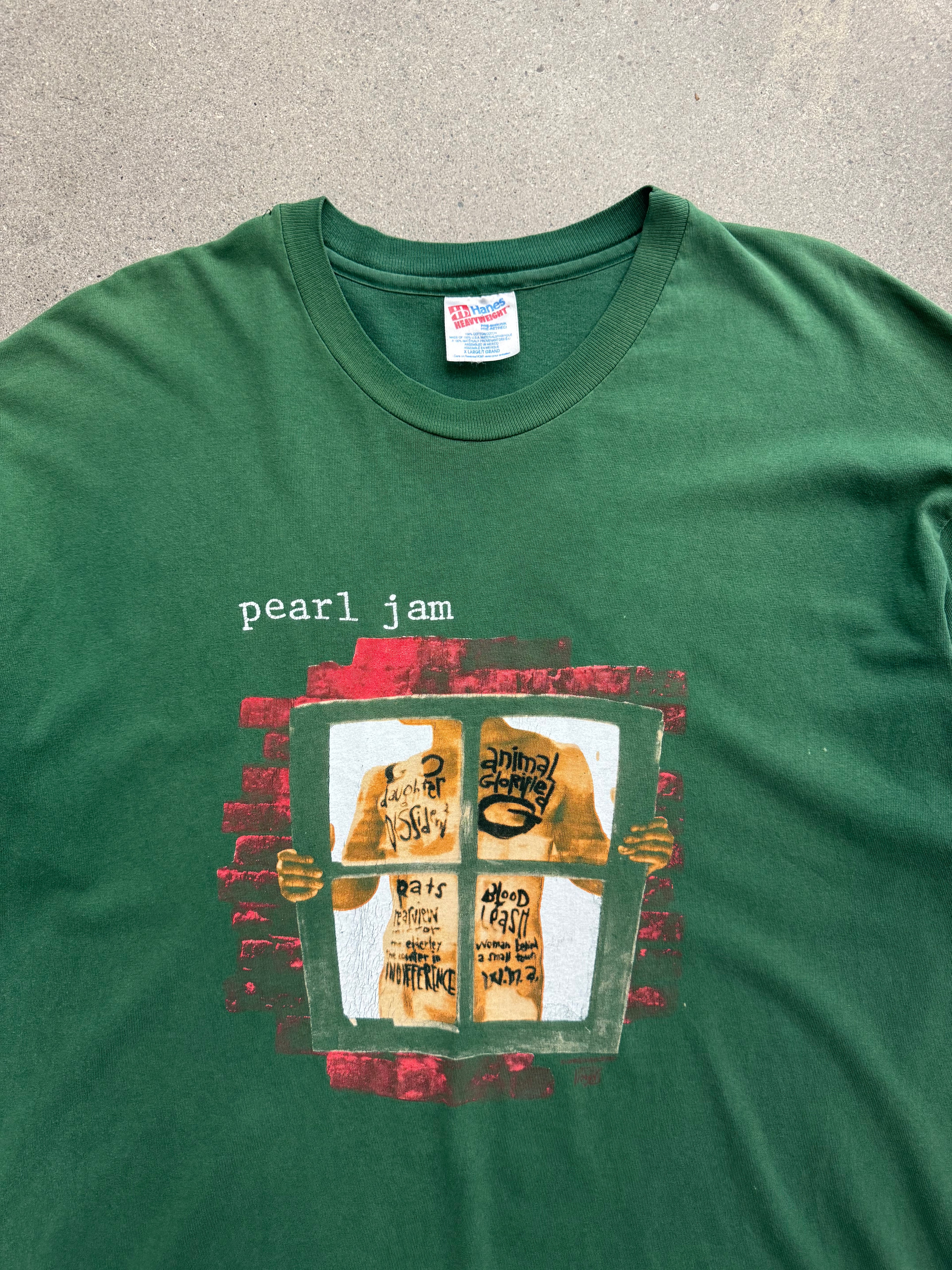 1993 Pearl Jam Window Pain Canadian Tour T-Shirt - XL