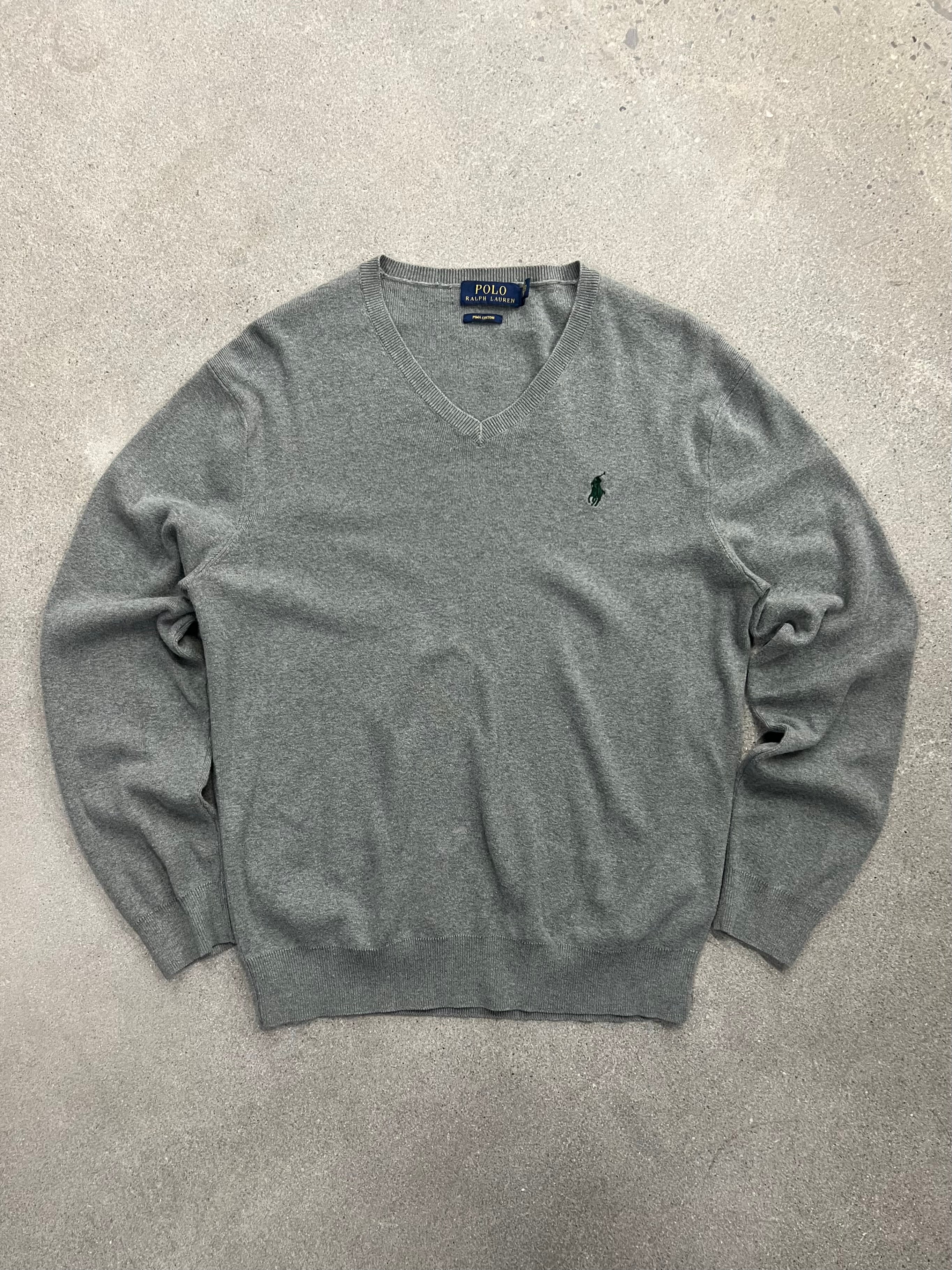 Polo Ralph Lauren Pima Cotton V-Neck Sweater - S