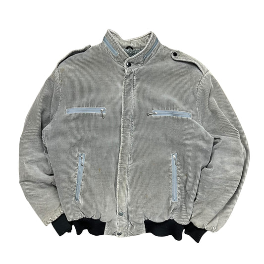1970's B&F Fit for a King Corduroy Bomber Jacket - Size L