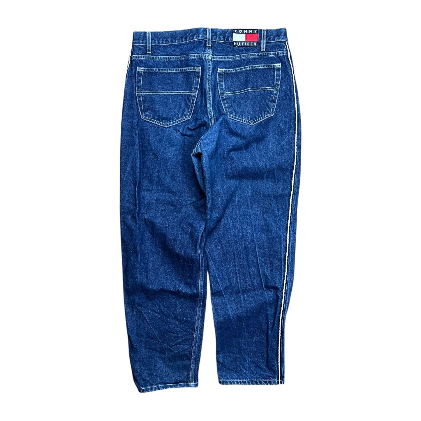 Tommy Hilfiger Side Stripe Relaxed Denim Jeans - Size 36”