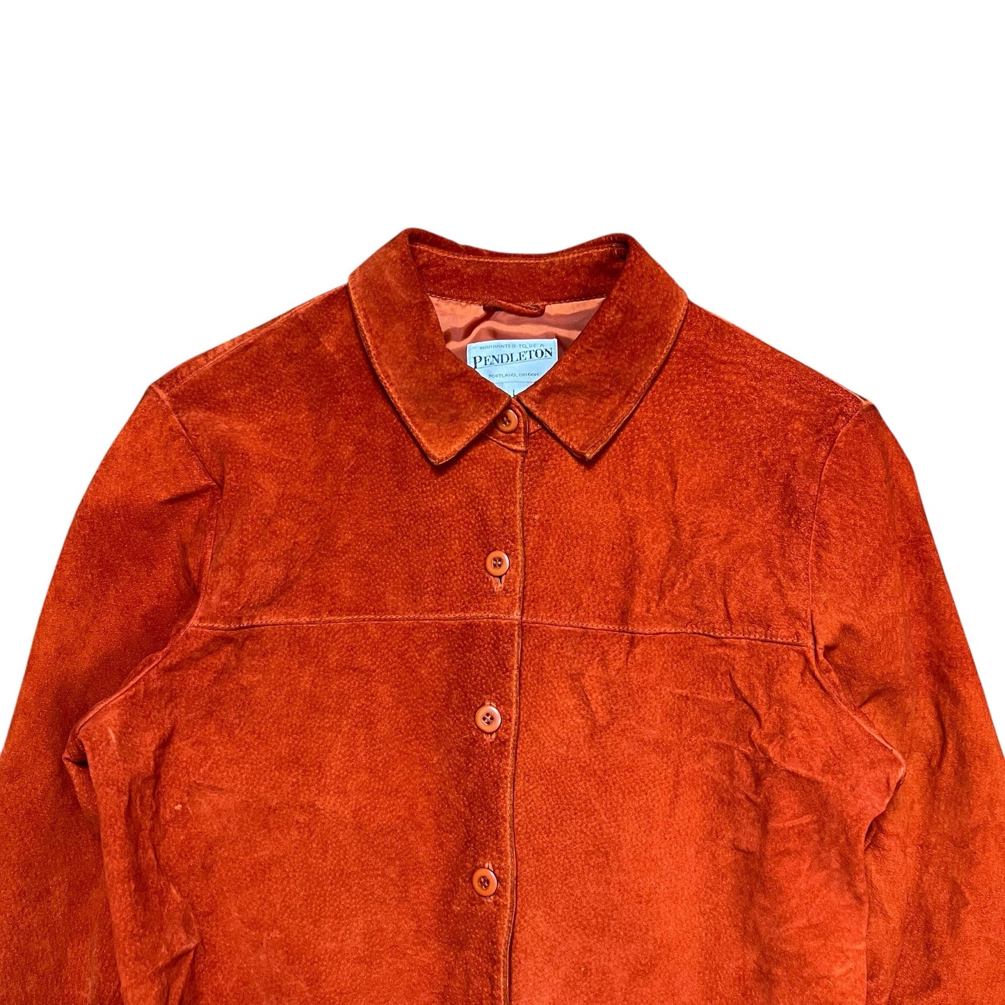 Pendleton Made in USA Rustic Orange Leather Jacket - L