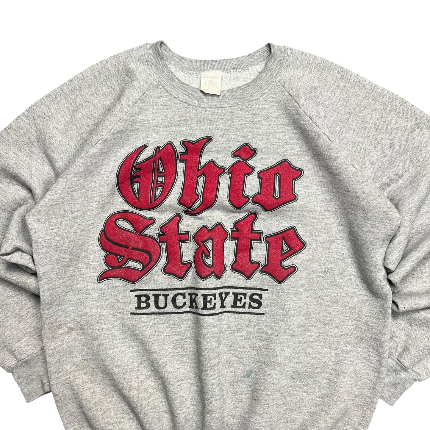 Ohio State Buckeyes Old English Crewneck Sweater - L