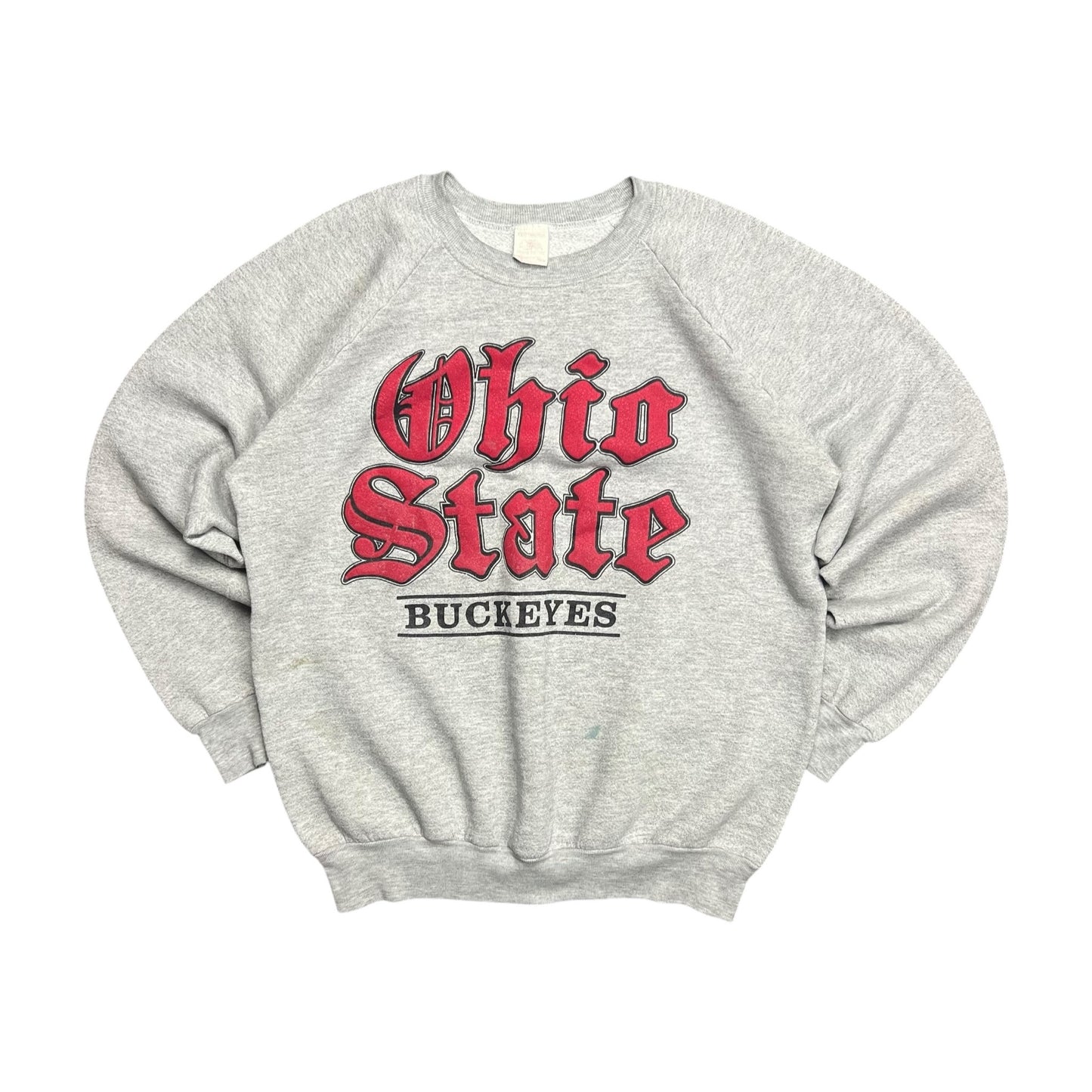 Ohio State Buckeyes Old English Crewneck Sweater - L