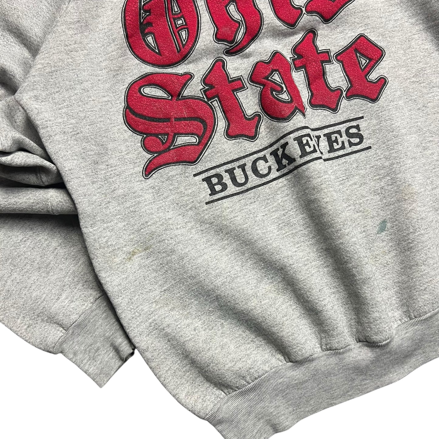 Ohio State Buckeyes Old English Crewneck Sweater - L