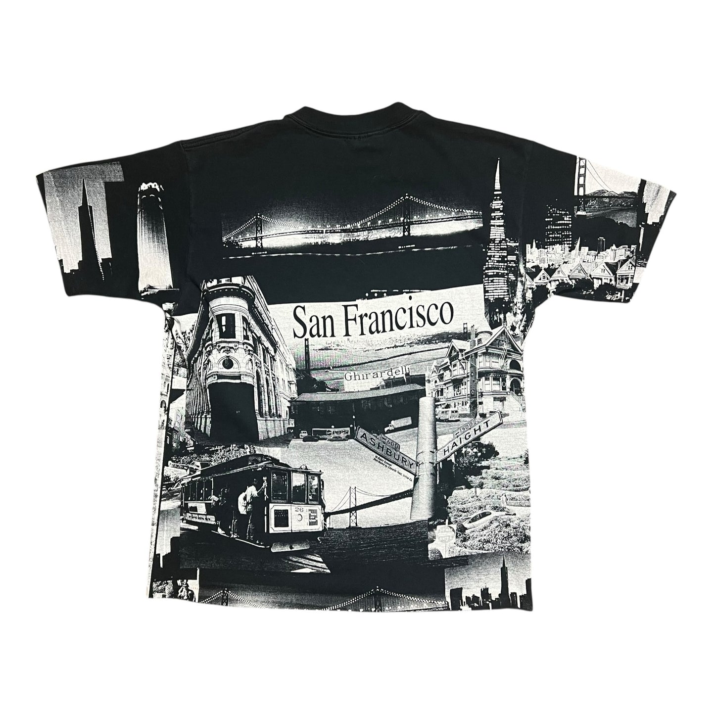 San Francisco Robin Samuel All Over Print Photo Collage T-Shirt - XL
