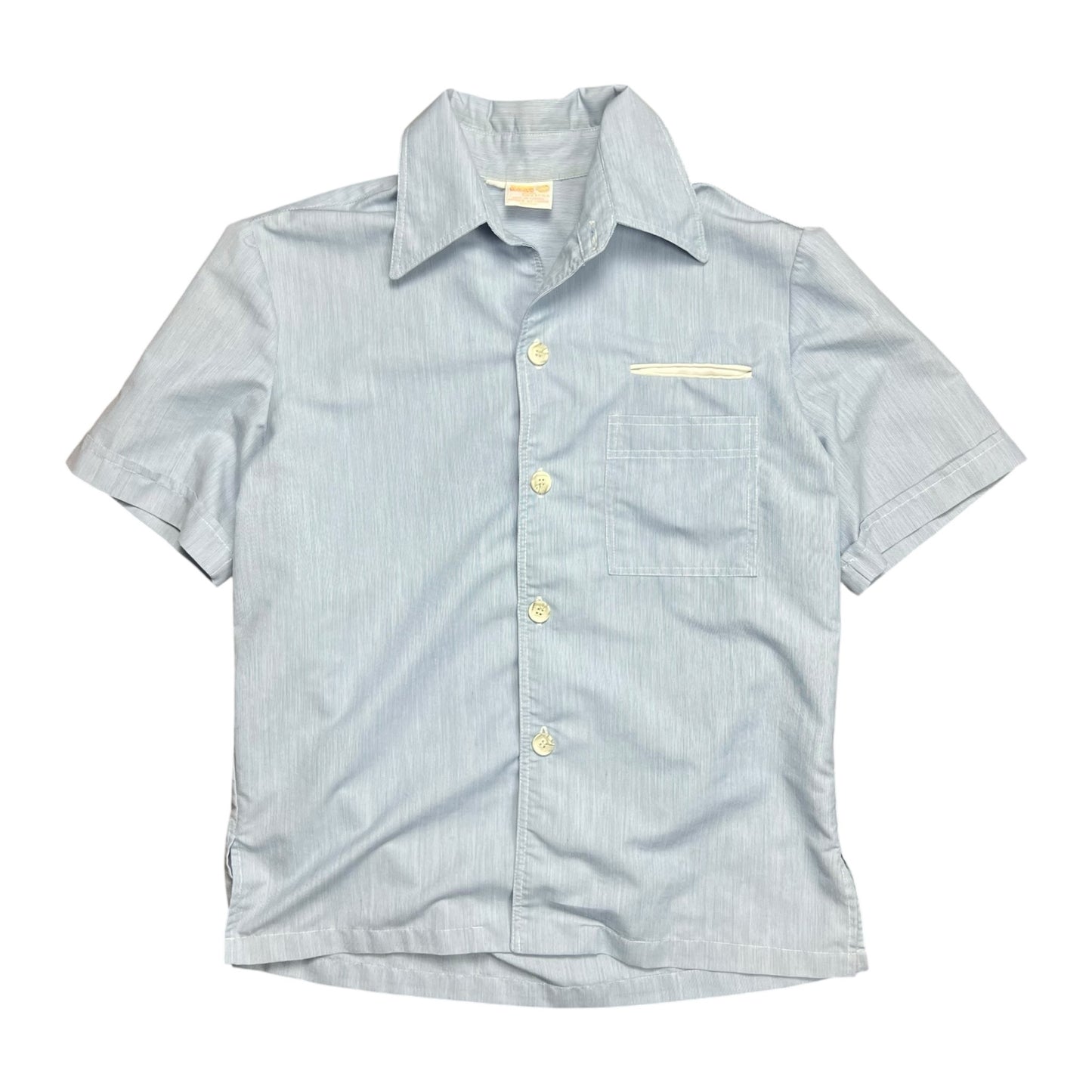 1980s South Reef Striped Short Sleeve Button-Up Shirt - XL