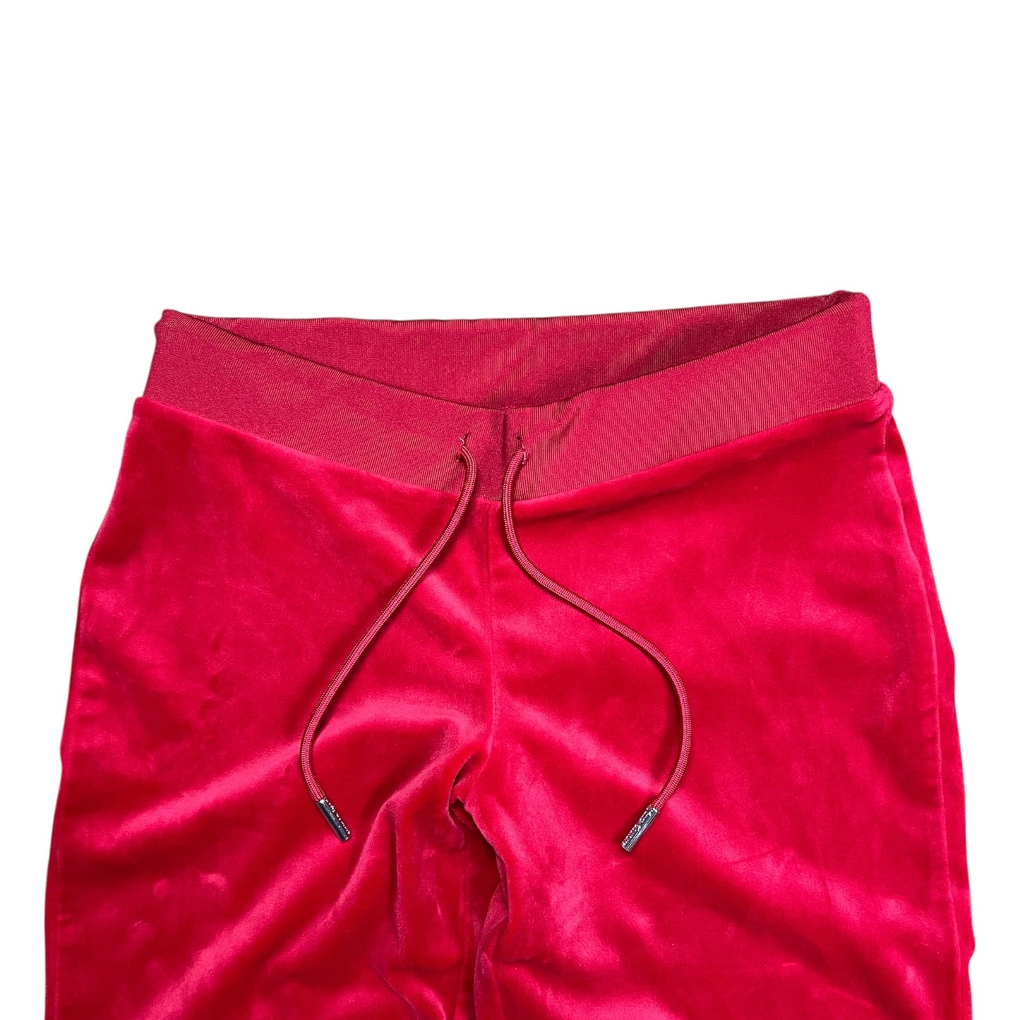 Juicy Couture Red Velour Rhinestone Sweatpants - S