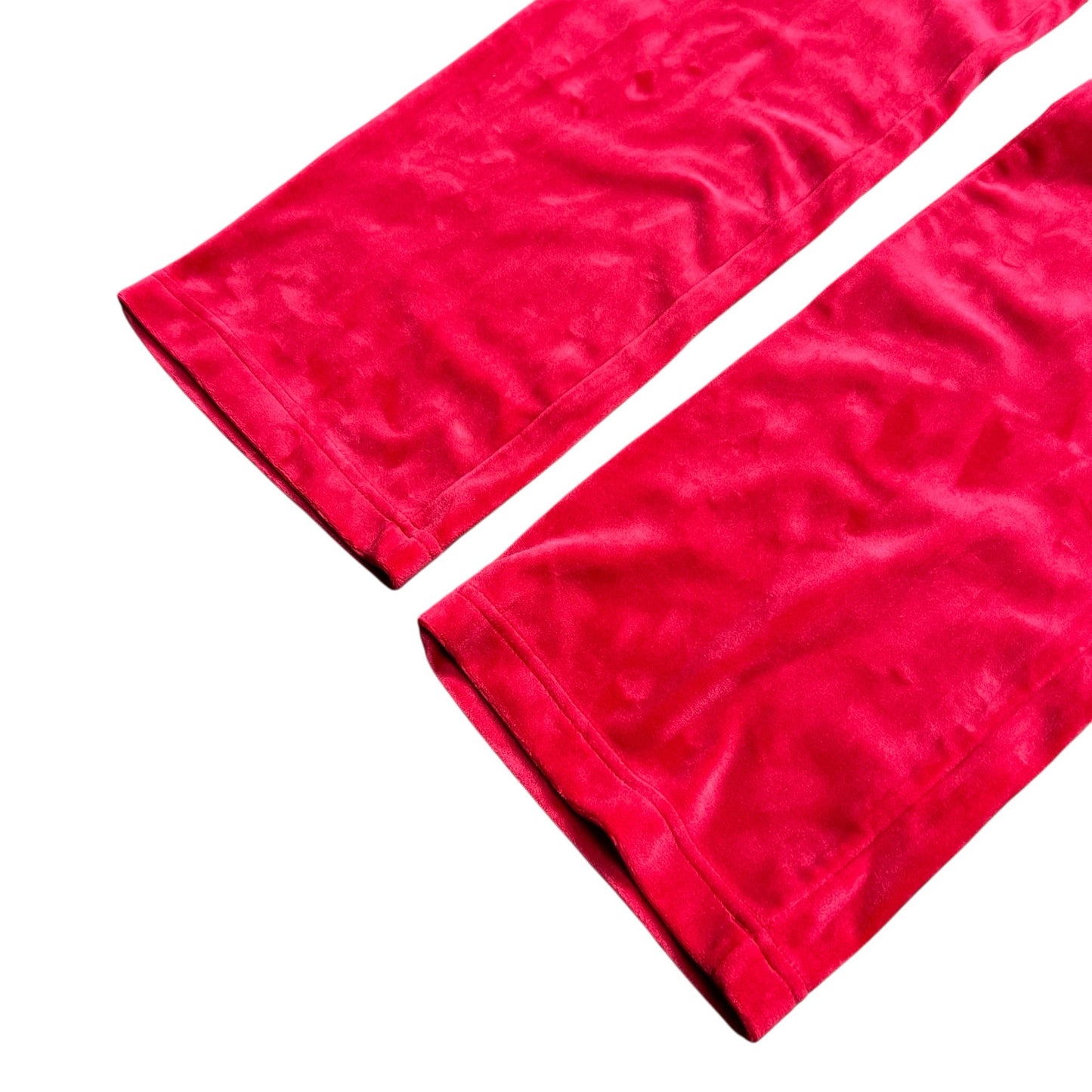 Juicy Couture Red Velour Rhinestone Sweatpants - S