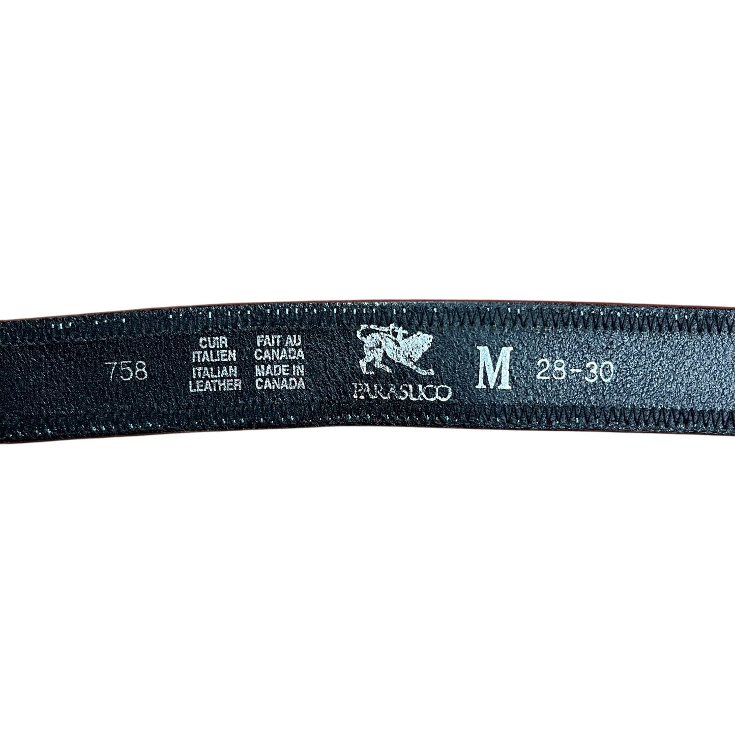 Parasuco Made in Italy Beaded Leather Belt - M
