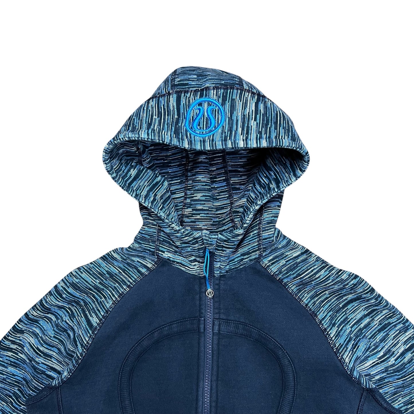 Lululemon Blue Speckle Full-zip Scuba Hoodie - 8