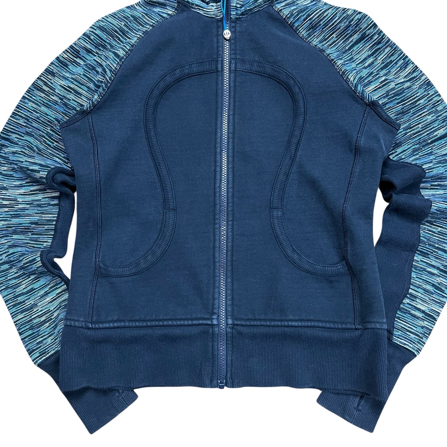 Lululemon Blue Speckle Full-zip Scuba Hoodie - 8