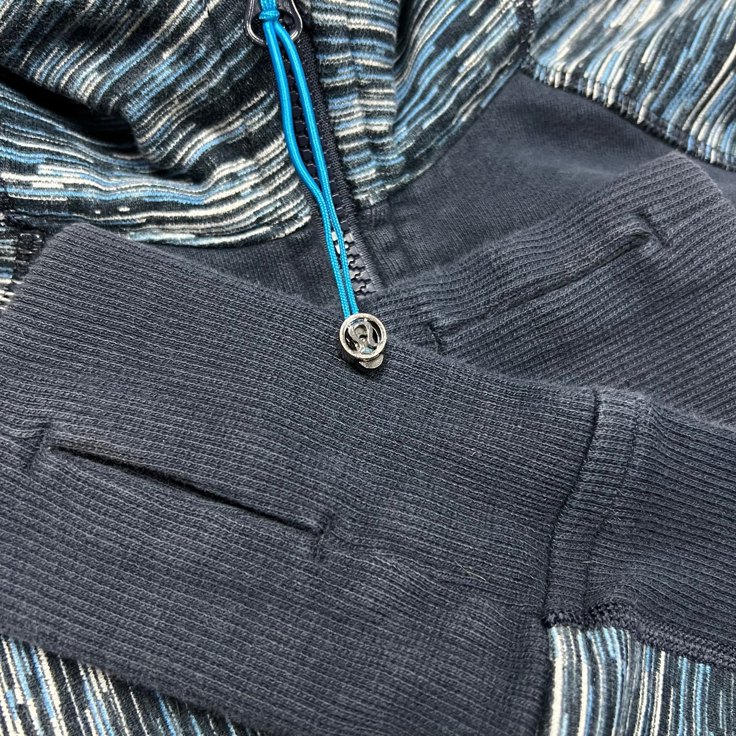Lululemon Blue Speckle Full-zip Scuba Hoodie - 8