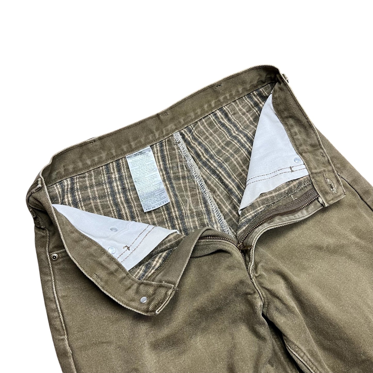 Carhartt Blanket Lined Canvas Work Pants - 31”