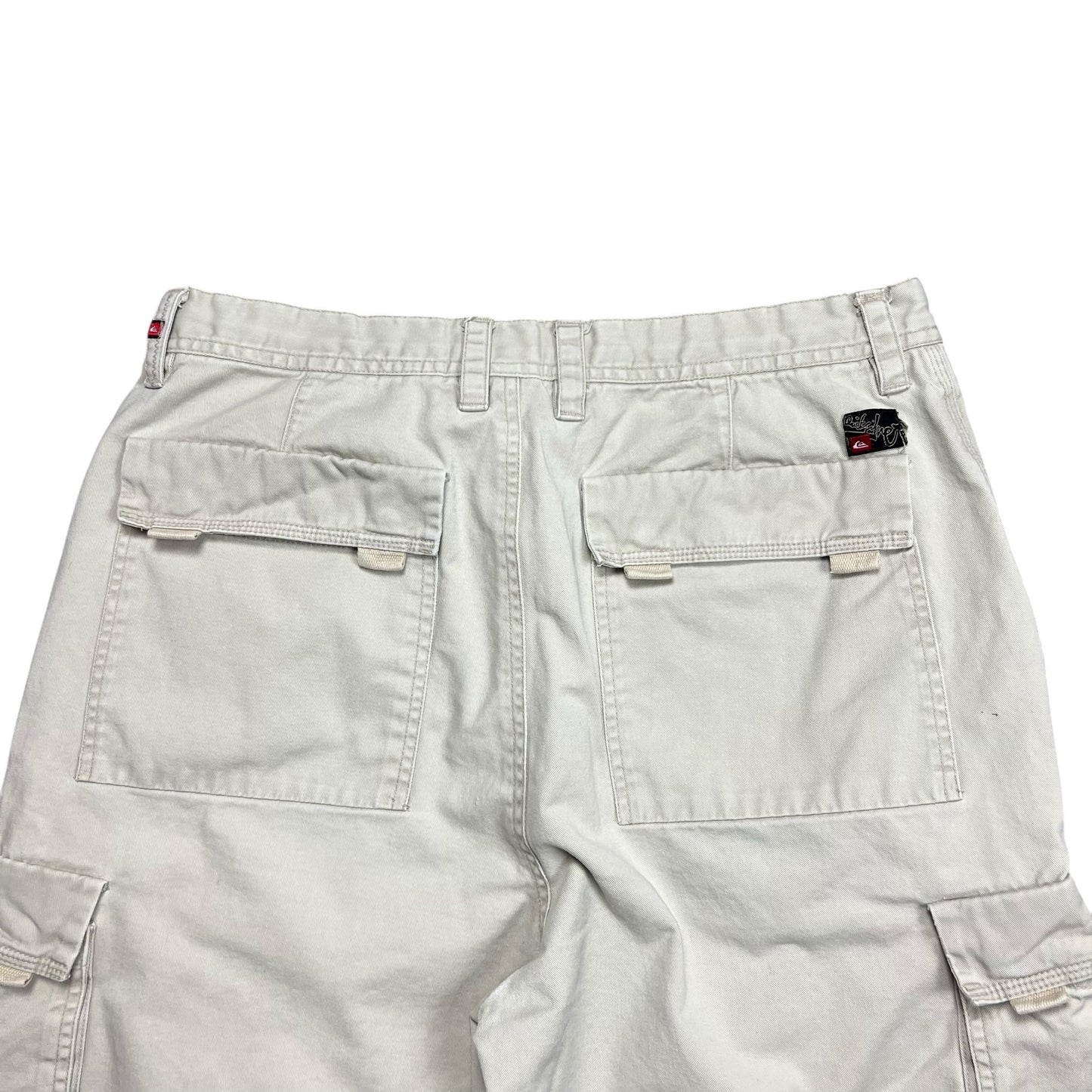 Quiksilver Baggy Beige Cargo Shorts - 35”