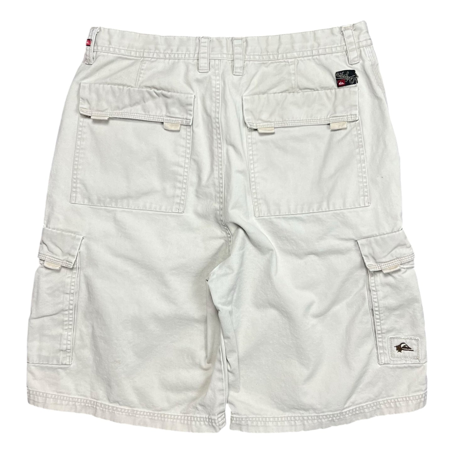 Quiksilver Baggy Beige Cargo Shorts - 35”