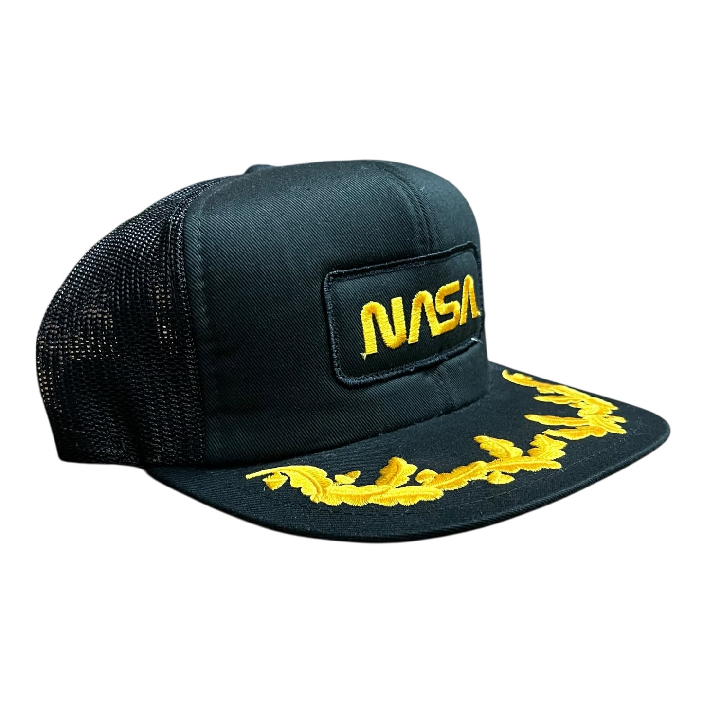 NASA Scrambled Eggs Worm Logo Trucker Hat