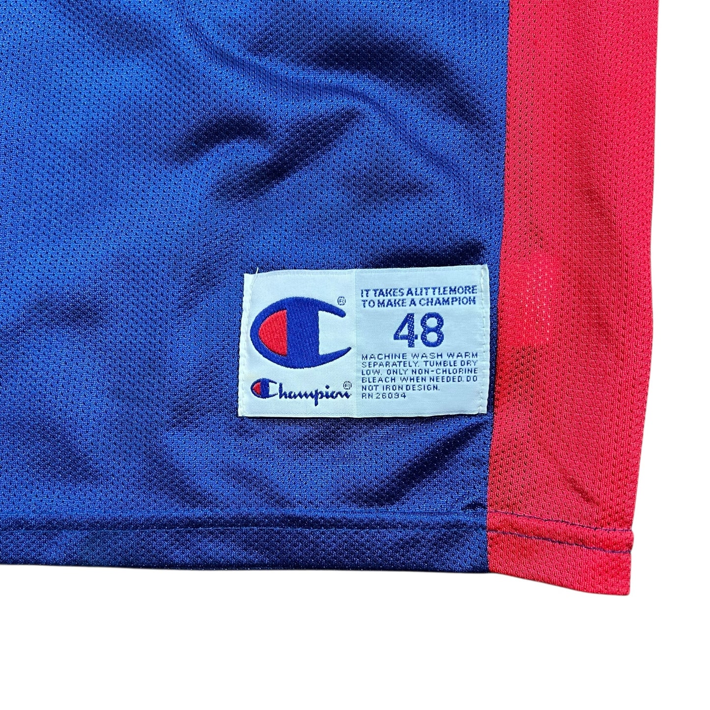 Champion Detroit Pistons Signed Rodney White NBA Basketball Jersey - XL