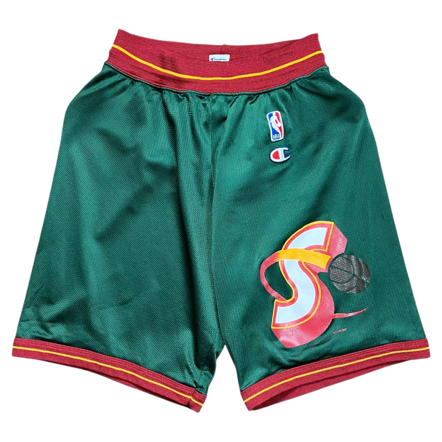 Vintage Champion Seattle Supersonics NBA Basketball Shorts - S