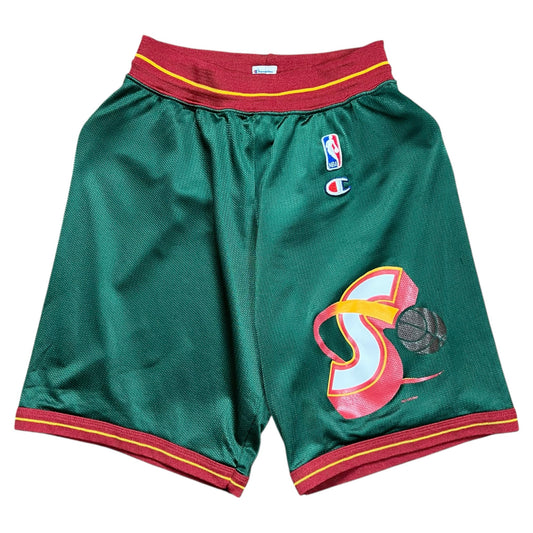 Vintage Champion Seattle Supersonics NBA Basketball Shorts - S