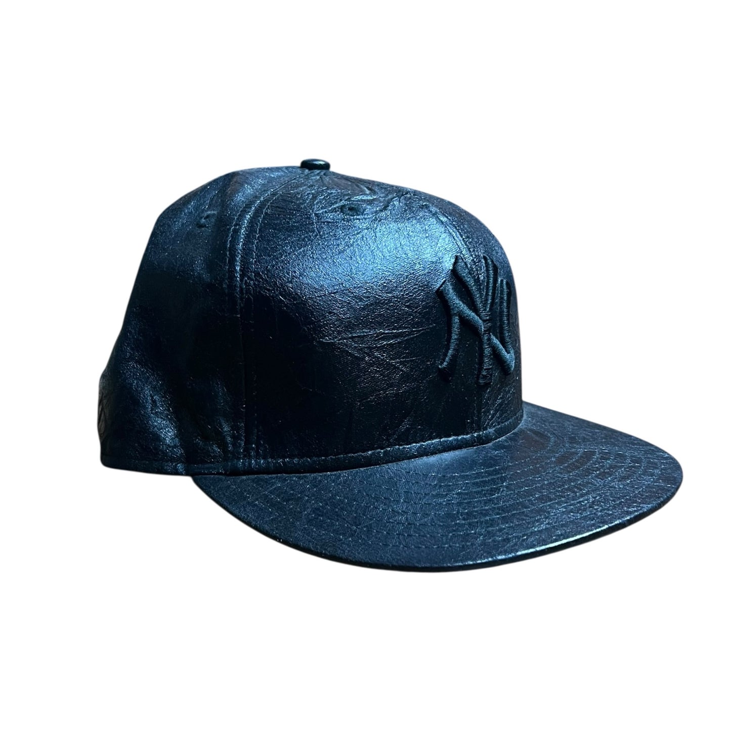 New York Yankees New Era Leather Fitted Baseball Cap - 7 1/2