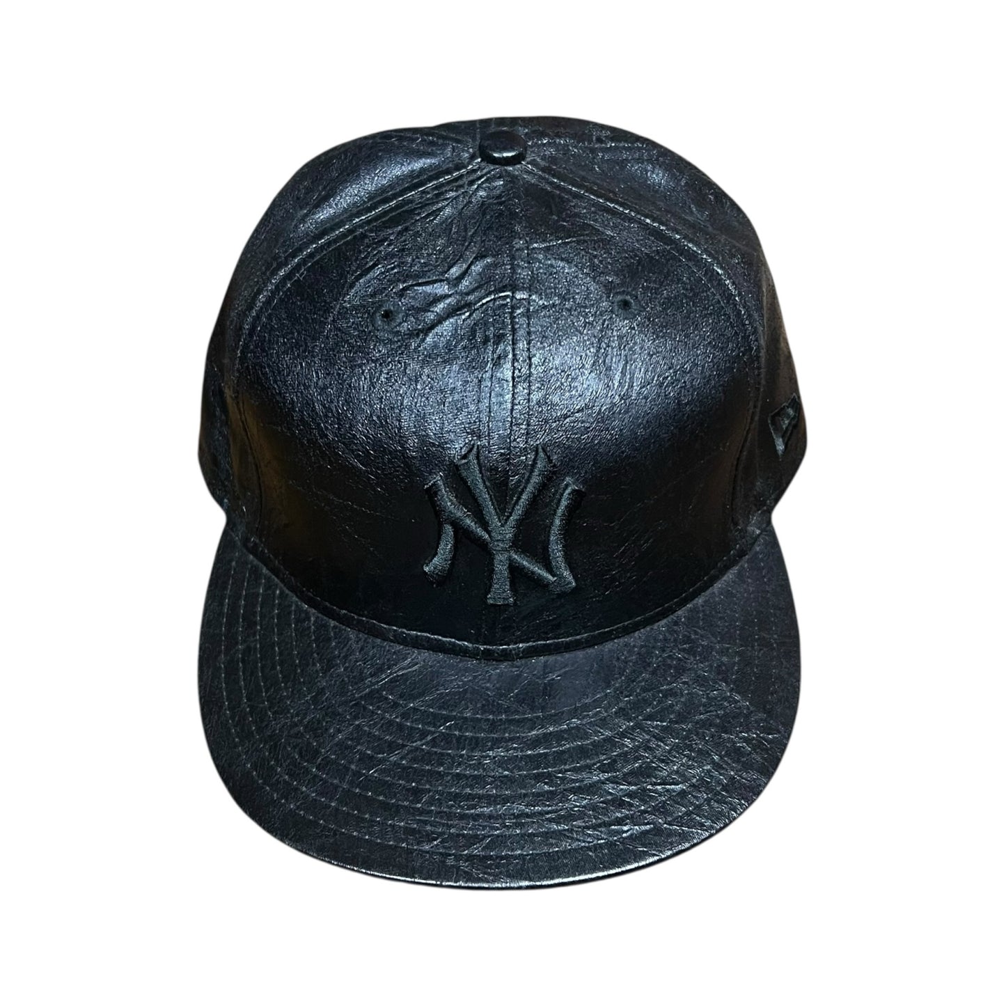 New York Yankees New Era Leather Fitted Baseball Cap - 7 1/2
