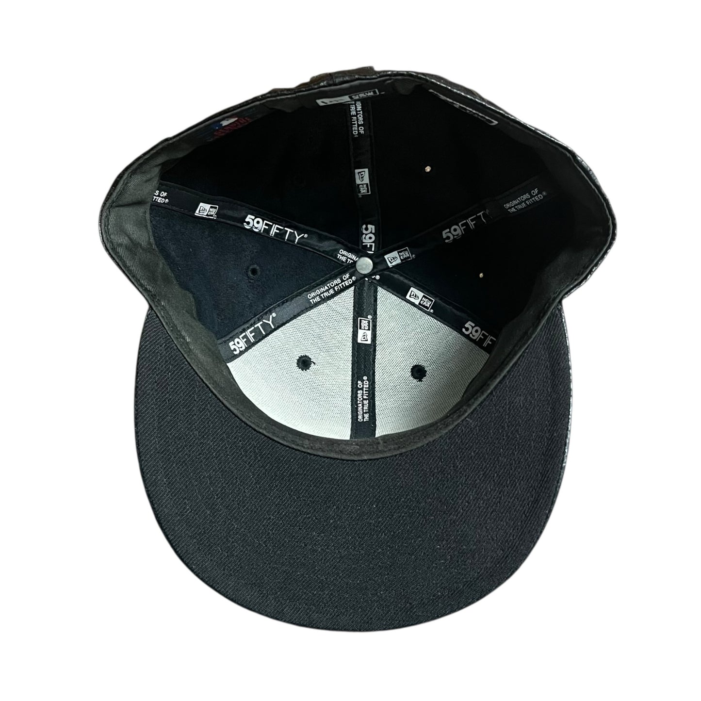 New York Yankees New Era Leather Fitted Baseball Cap - 7 1/2