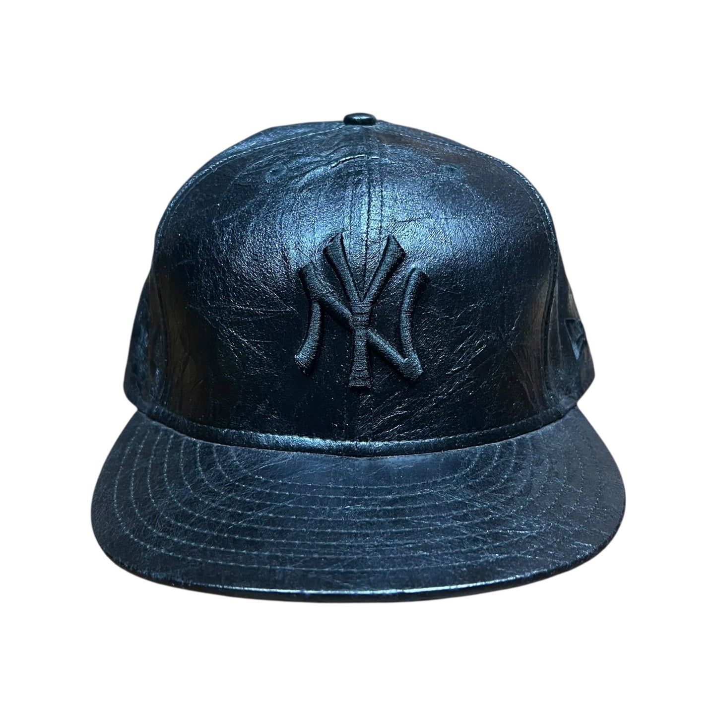New York Yankees New Era Leather Fitted Baseball Cap - 7 1/2