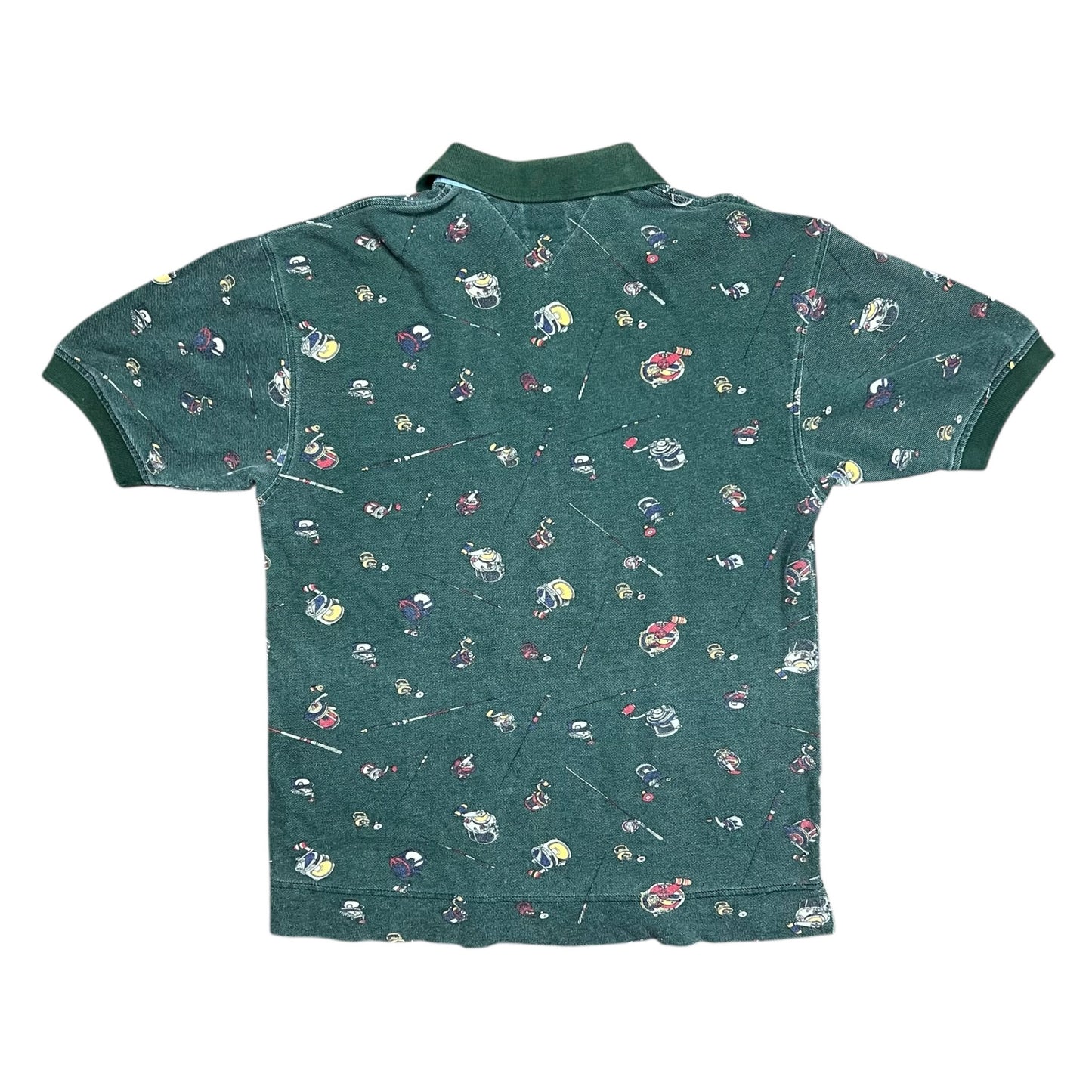 Tommy Hilfiger All Over Print Fishing Polo Shirt - M