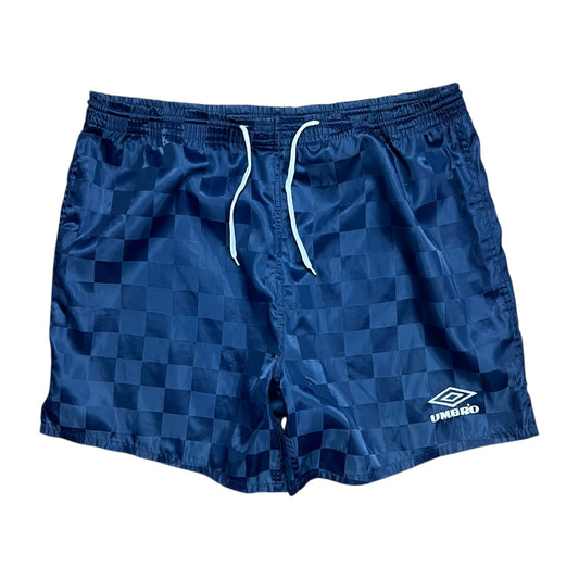 Umbro Checkered Nylon Soccer Shorts - L