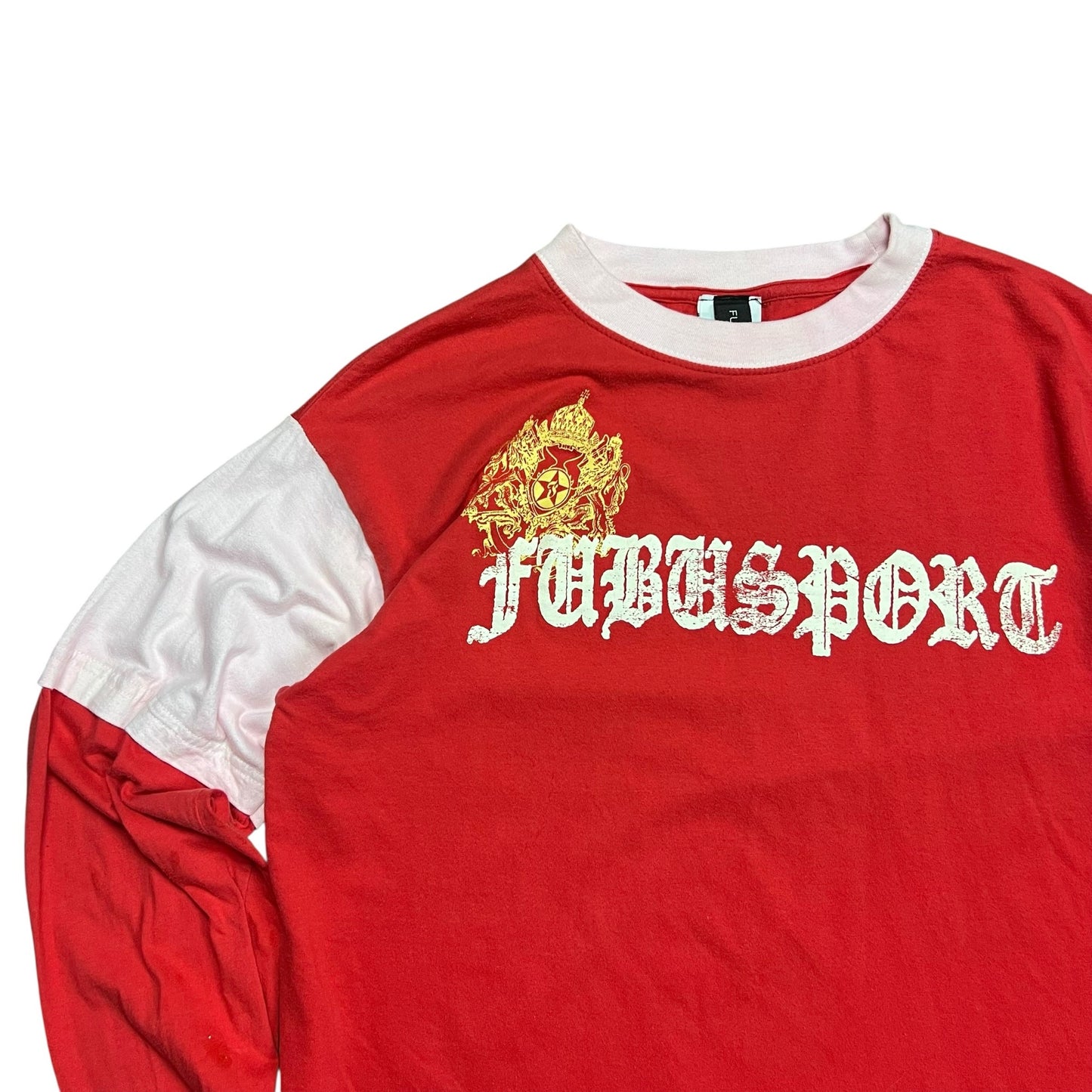 FUBU Double Layered Two Tone Long Sleeve Shirt - S