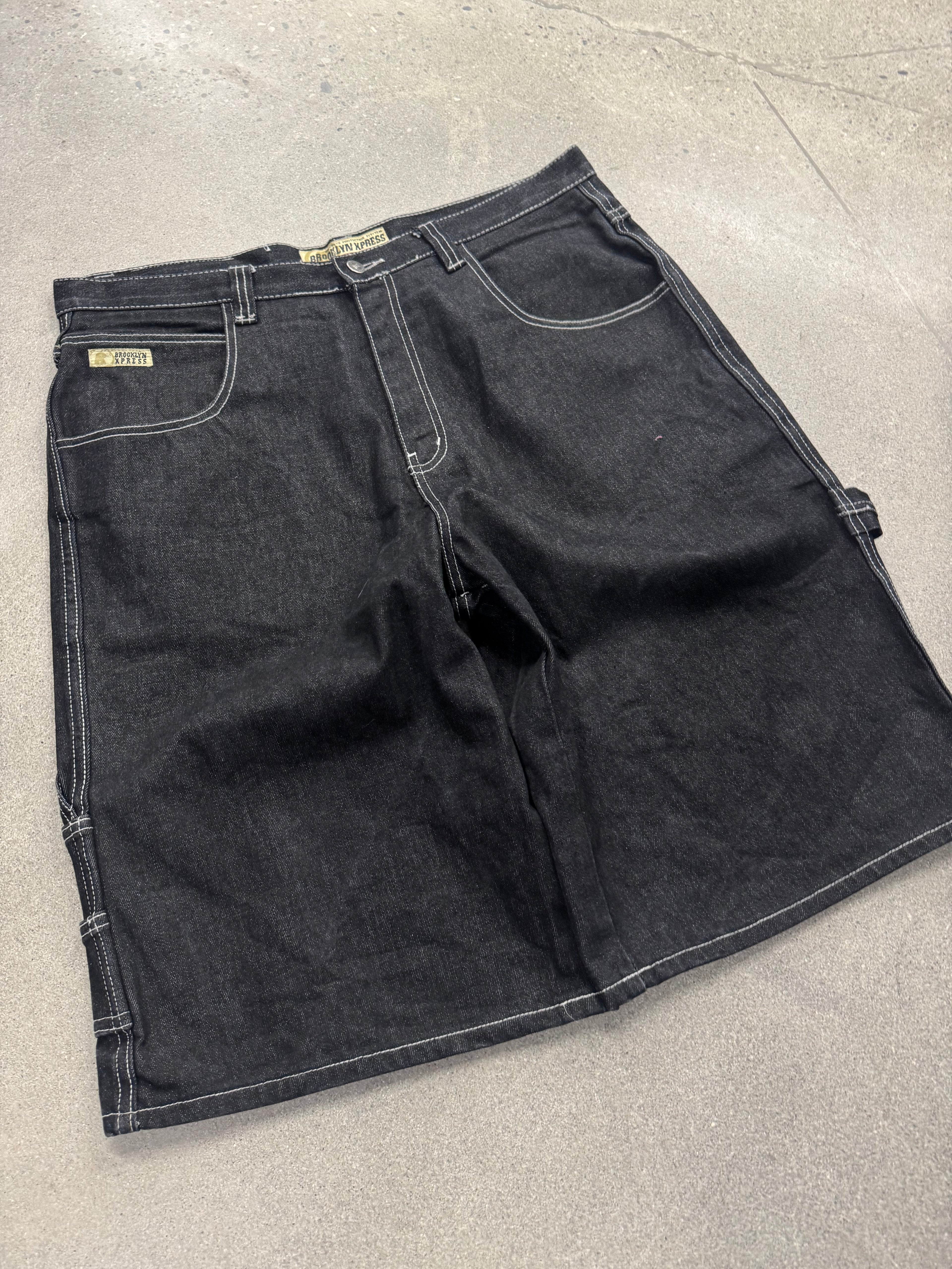 Brooklyn Xpress Baggy Carpenter Jean Shorts - 38”