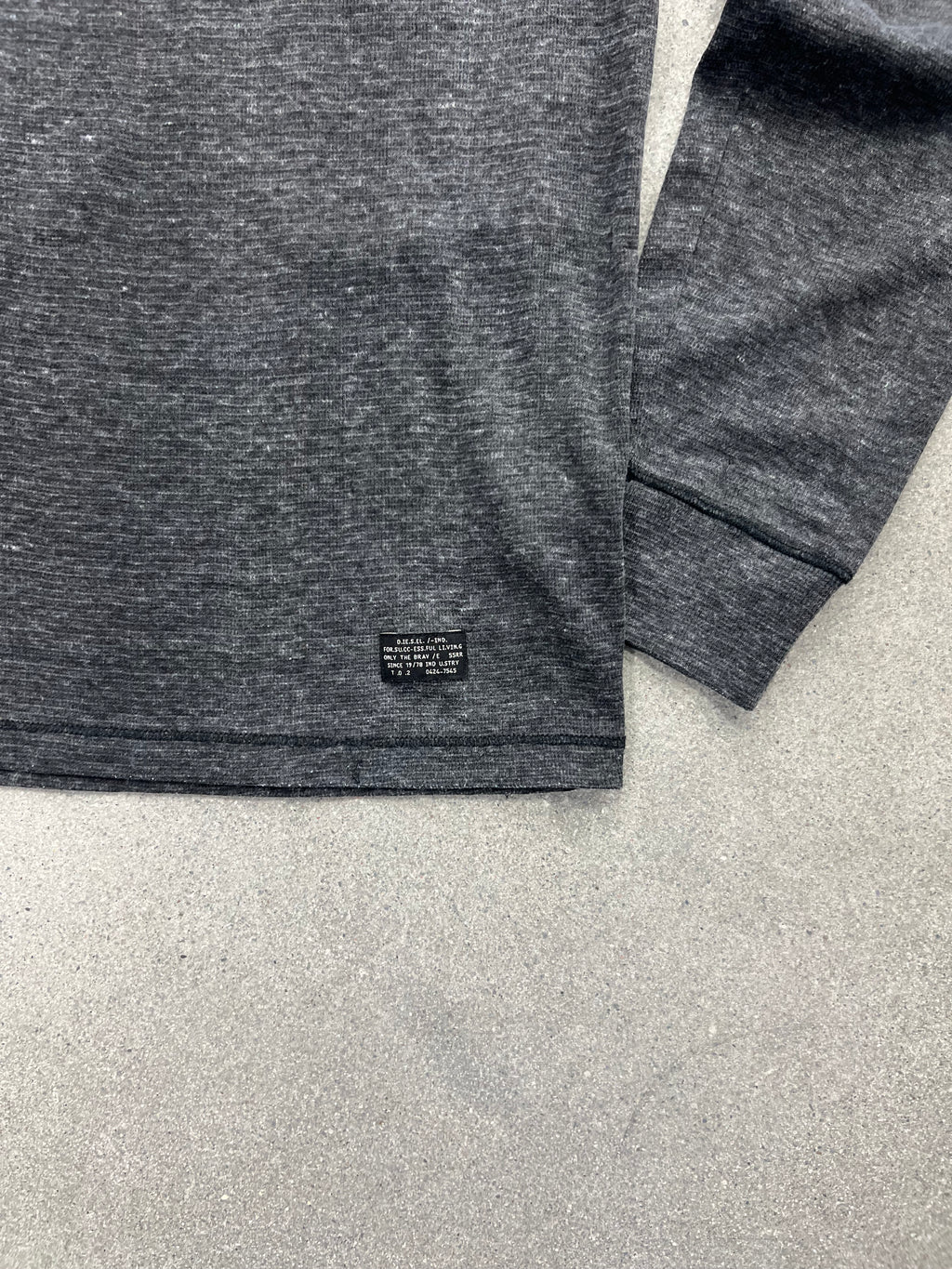 Diesel Henley Hoodie Shirt - M