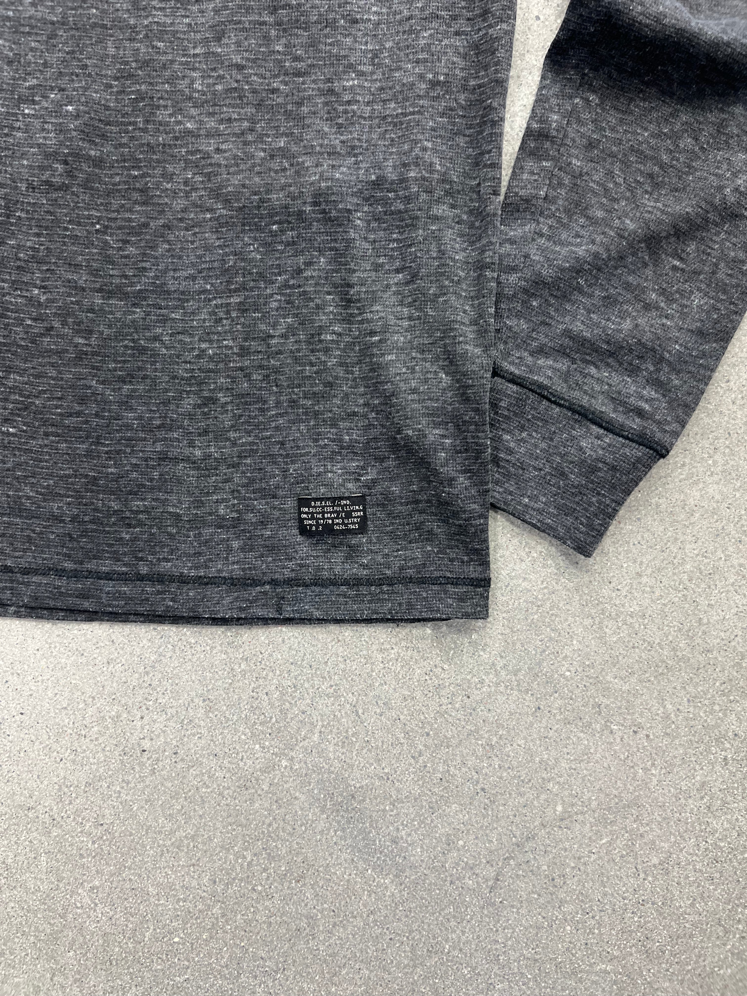 Diesel Henley Hoodie Shirt - M
