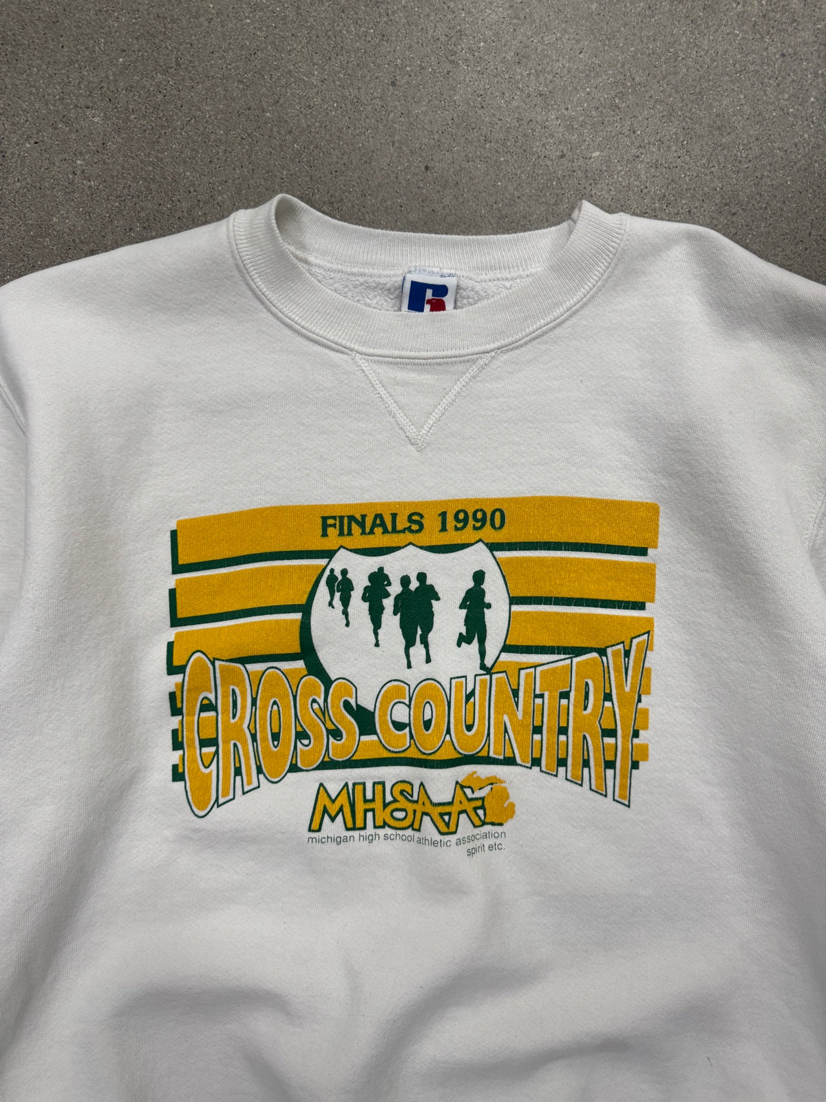 Russell Athletic Michigan High School Cross Country Crewneck Sweatshirt - L