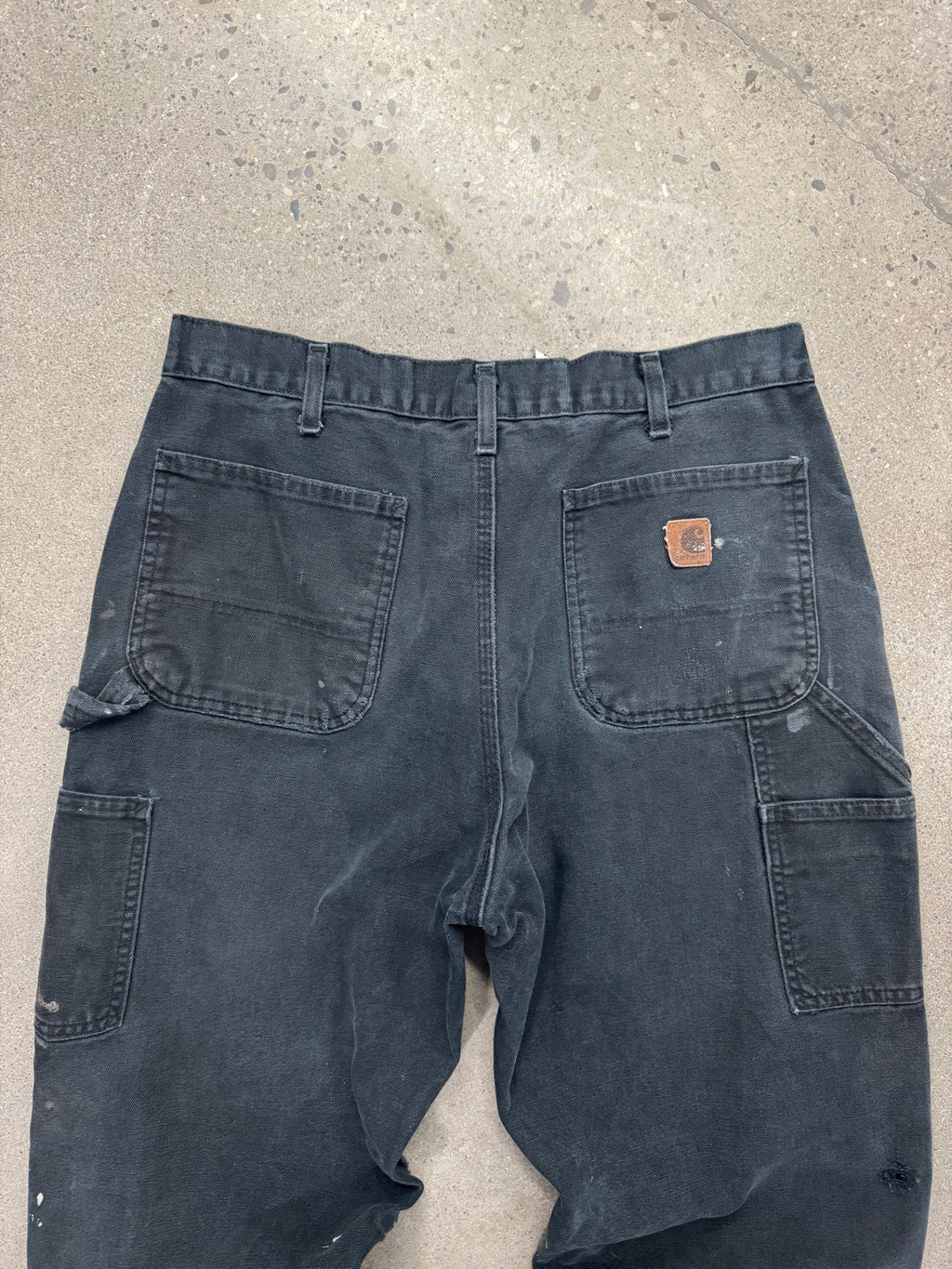 Faded & Distressed Carhartt Patchwork Work Pants - 34"