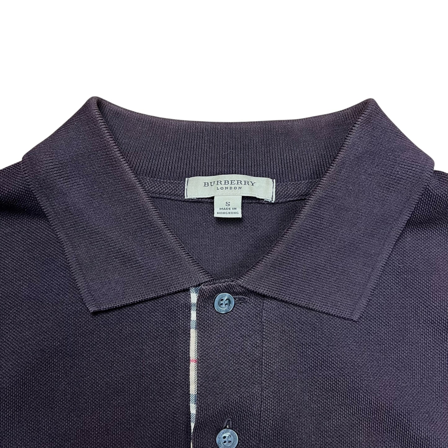 Burberry Brown Basic Polo Shirt - L