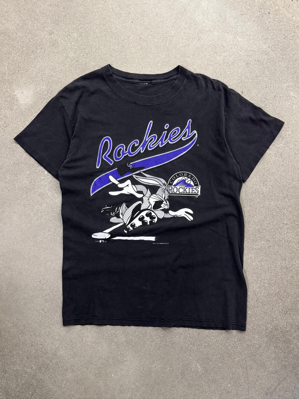 1993 Colorado Rockies Bugs Bunny T-Shirt - L