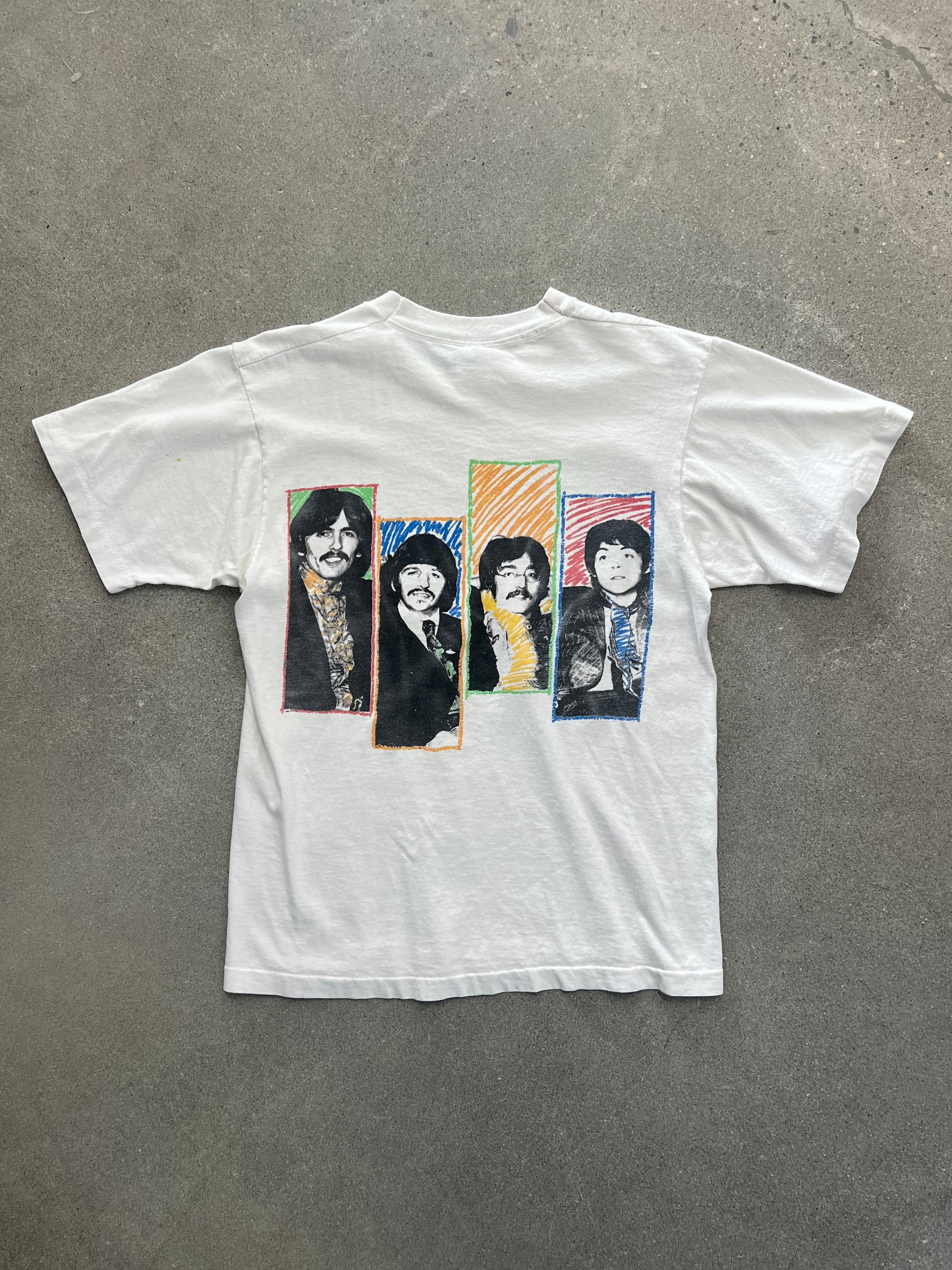 1989 The Beatles By Andy Warhol Pop Art Band T-Shirt - S