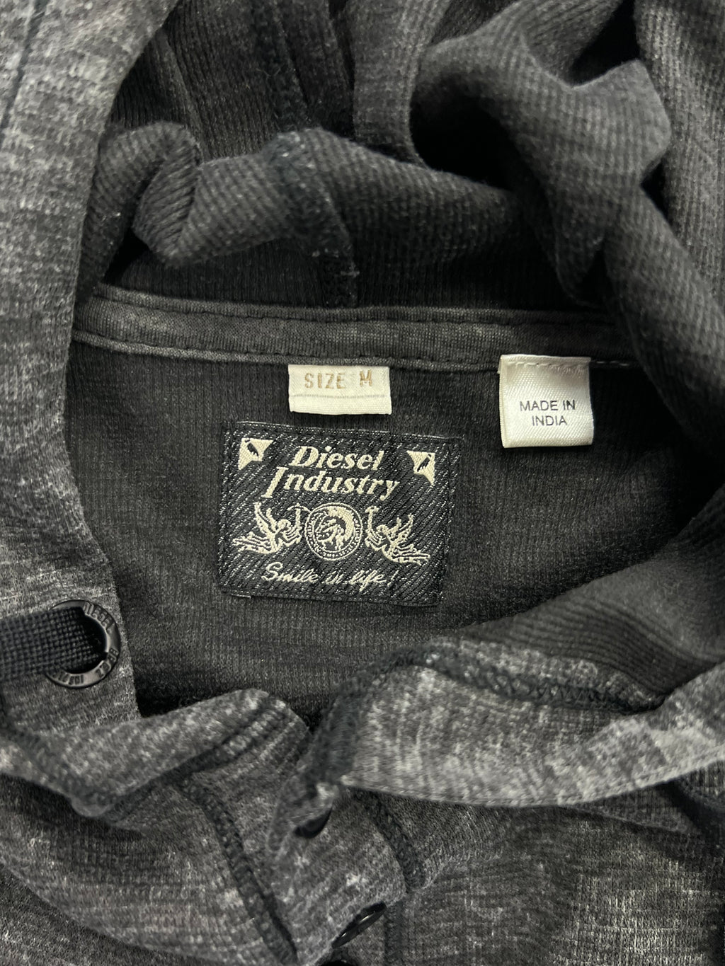 Diesel Henley Hoodie Shirt - M