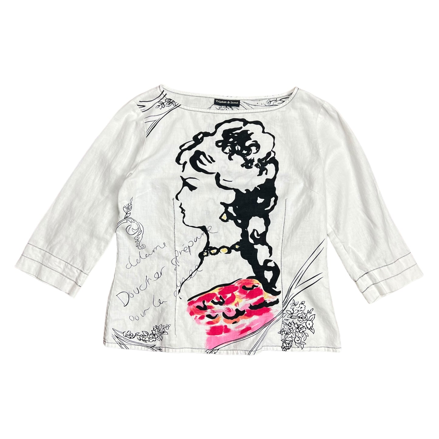 Tristen & Iseut French Portrait Long Sleeve Shirt - M