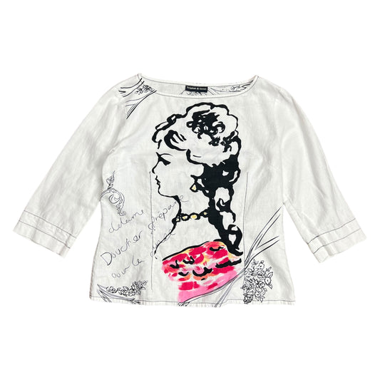 Tristen & Iseut French Portrait Long Sleeve Shirt - M
