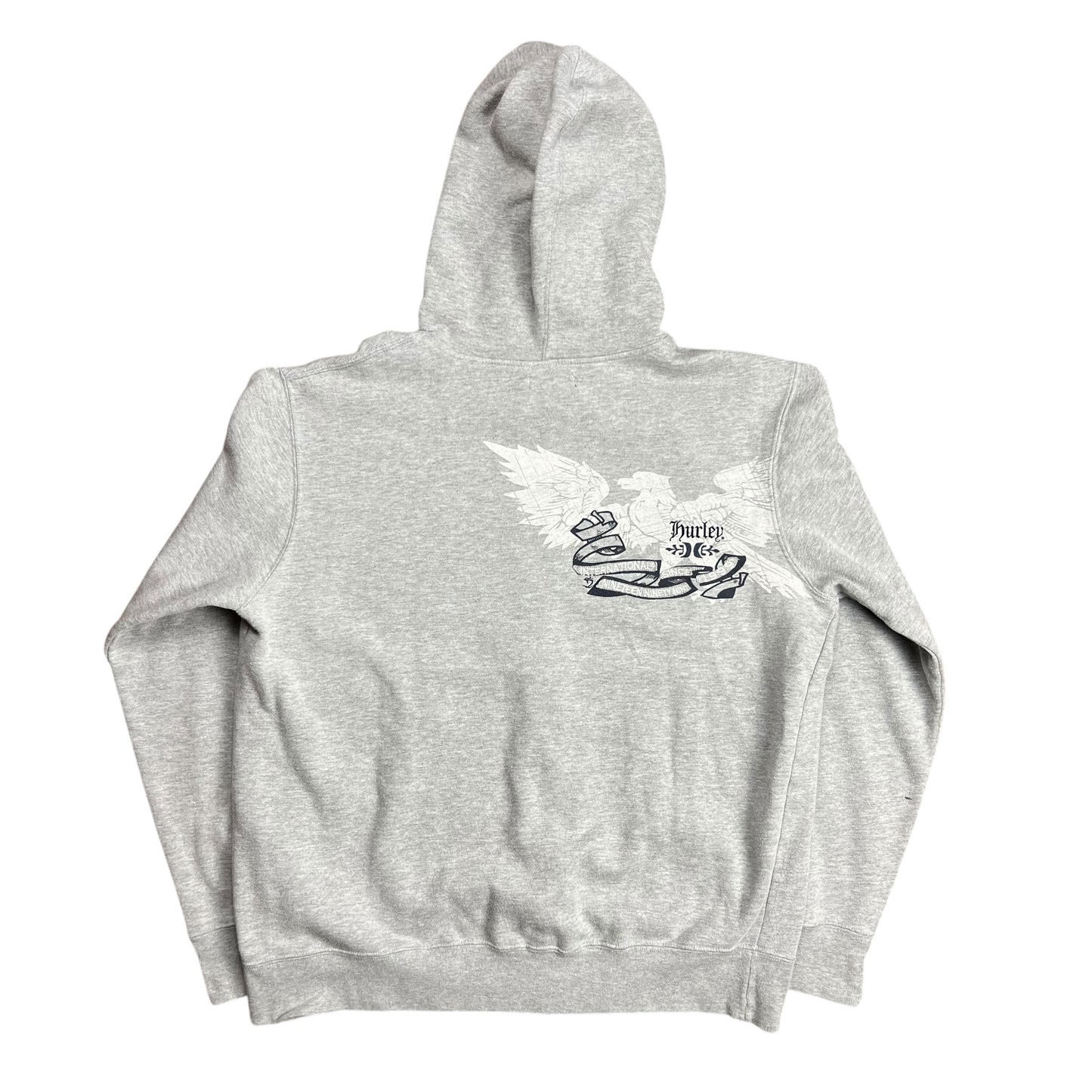 Hurley Grey Full-Zip Hoodie - XL