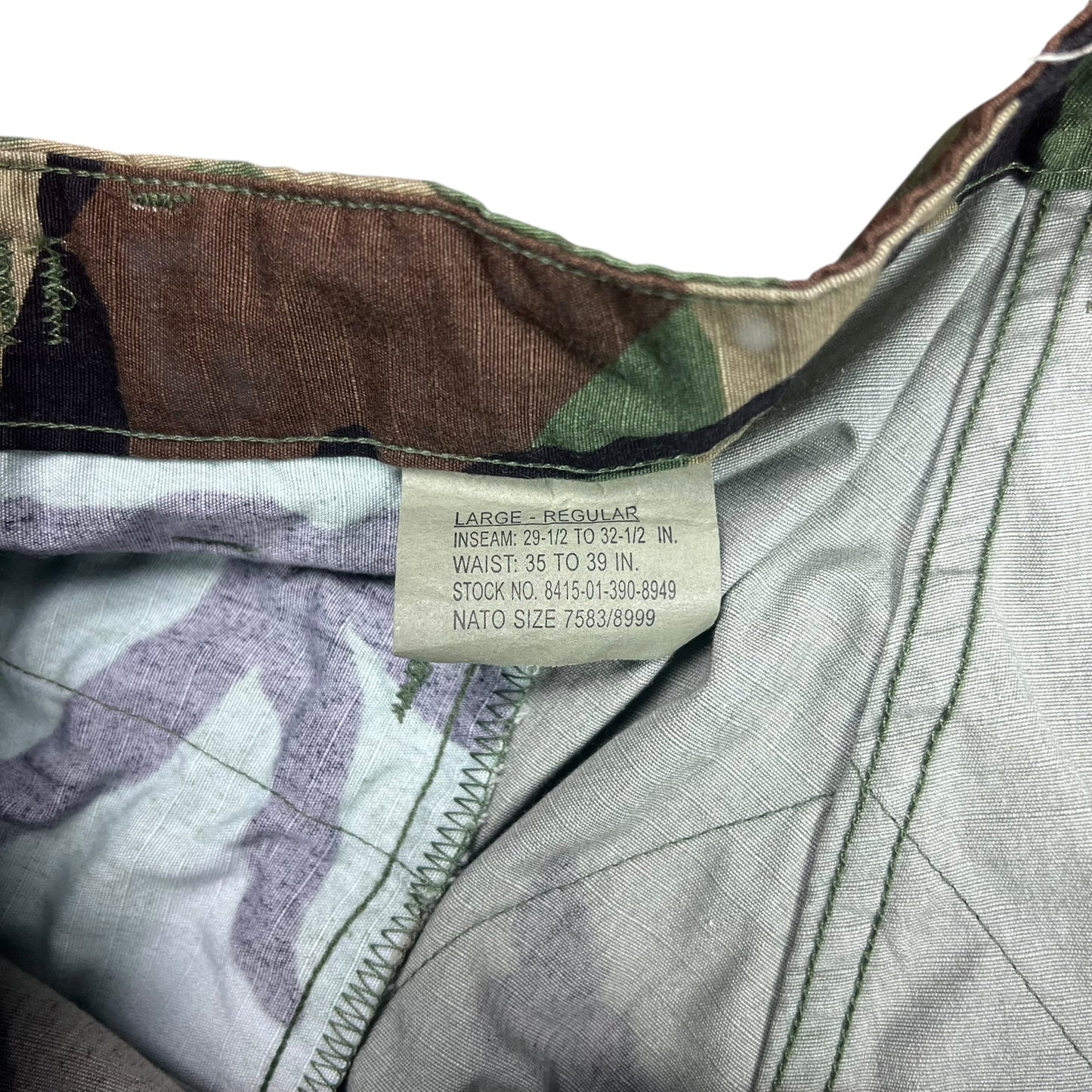 ARMY Woodland Camo Capris - 38"