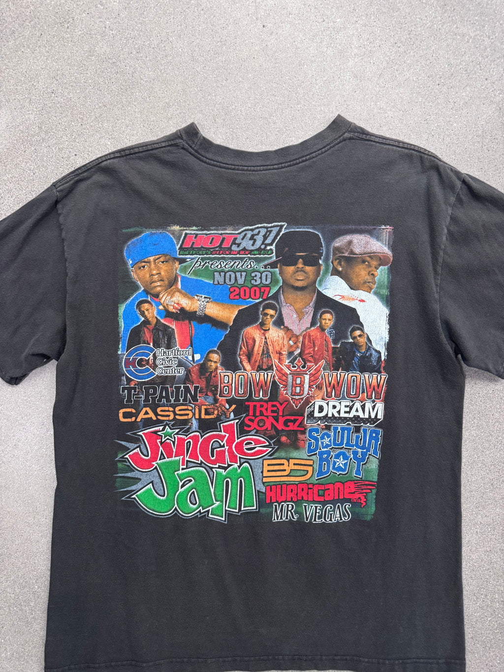 2007 Hot 93.7 Jingle Jam Rap T-Shirt - L